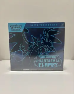Phantasmal Flames Elite Trainer Box ETB New/Factory Sealed Pokemon TCG - Image 1