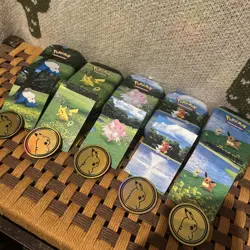Bundle of 5 Pokemon Go Mini Tins Set with Artwork and Coins - Image 2