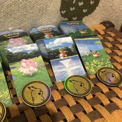 Bundle of 5 Pokemon Go Mini Tins Set with Artwork and Coins - Image 4
