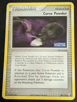 Curse Powder - 80/115 - Pokemon Ex Unseen Forces Reverse Holo Rare LP - Image 1