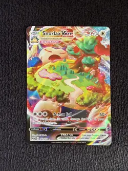 Pokemon Snorlax VMAX 142/202 Swsh01: Sword & Shield Ultra Rare Full Art Holo - Image 1