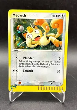 Pokemon Meowth 013 - Nintendo Black Star Promo Holo Foil 2003 - LP - Image 1