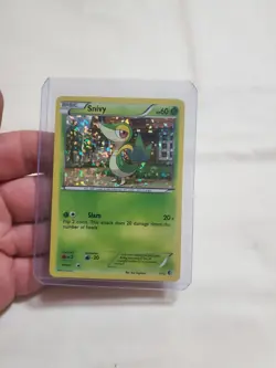 Pokemon Snivy 1/12 McDonald's Black & White Promo Holo [LP] - Image 1