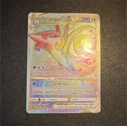 Pokemon Serperior VSTAR Secret Rare Full Art 196/195 Swsh12 Silver Tempest Holo - Image 1