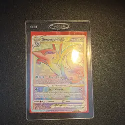 Pokemon Serperior VSTAR Secret Rare Full Art 196/195 Swsh12 Silver Tempest Holo - Image 3