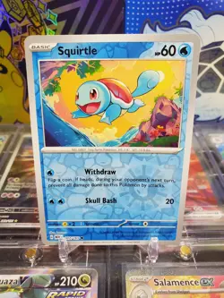 Squirtle 007/165 Reverse Holo Common Pokemon TCG S&V English 151 - Image 1