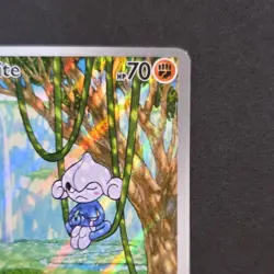 Pokemon Meditite 153/142 SV07: Stellar Crown Illustration Rare Full Art Holo - Image 5