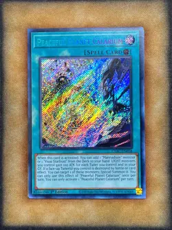 Yugioh Peaceful Planet Calarium CYAC-EN058 Secret Rare 1st Ed NM - Image 1