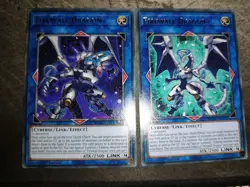 YuGiOh Firewall Dragon (V.1/V.2) MGED-EN141 Rare Link -4 - 1st Edition Near Mint - Image 1