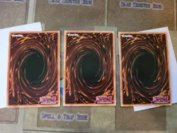 YUGIOH 3X FIENDISH RHINO WARRIOR BOSH-EN091 RARE 1ST/UNLIMITED ED NM - Image 2