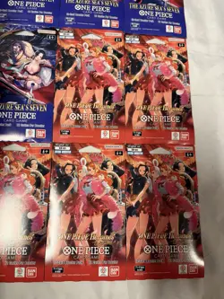 One Piece TCG Heroines Edition & The Azure Sea's Seven Booster Pack Lot of 16 - Image 3