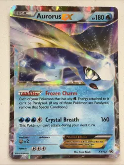 Pokemon TCG Aurorus EX Black Star Promos Holo Card XY102 - Image 1