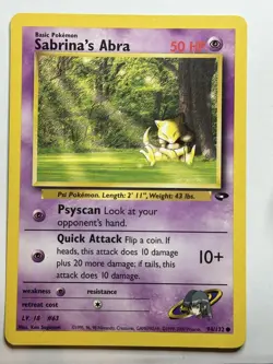 Sabrina's Abra (94) Gym Challenge 094/132 MP-LP Pokemon Card - Image 1