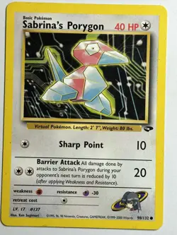 Sabrina's Porygon Gym Challenge 098/132 MP-LP Pokemon Card - Image 1