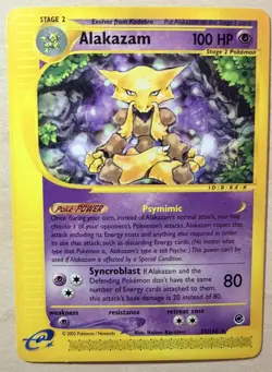 Alakazam 33/165 Expedition E-Reader Rare Pokemon Card - Image 1