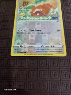 Bidoof 059/078 Peelable Ditto Reverse Holo Pokemon GO Stamp Pokemon TCG Card NM - Image 3