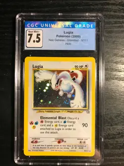 Lugia CGC 7.5 Near Mint+ Neo Genesis 91/111 Holo Pokemon Card - Image 1