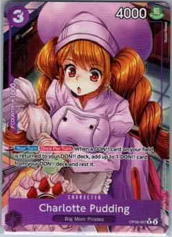 Charlotte Pudding (Alt Art) OP08-067 English Two Legends - One Piece Card - NM - Image 1