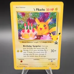 Pokemon TCG ______'s Pikachu 24/53 Wotc Promo Holo Basic 50 HP Promo Card - Image 1