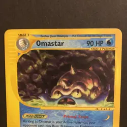 Omastar 23/144 Skyridge Rare Non-Holo Pokemon Card WOTC 2003 LP - Image 2