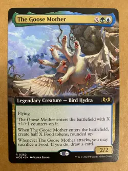 MTG 1x EXTENDED ART The Goose Mother 362 Wilds of Eldraine Magic Gathering x1 NM - Image 1