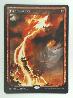 MTG Bling - Promo - Lightning Bolt (Full Art) - MagicFest 2019 -R260 - Image 1