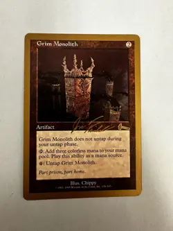 Grim Monolith - 2000 Jon Finkel (ULG) *World Championship Decks* MTG Magic the G - Image 1
