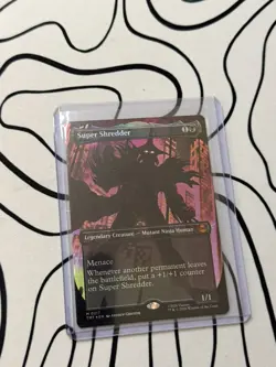 MTG TMNT Super Shredder Borderless Mythic Rare Magic The Gathering Ninja Turtles - Image 1