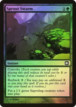 Future Sight MTG FOIL Sprout Swarm Magic - Image 1