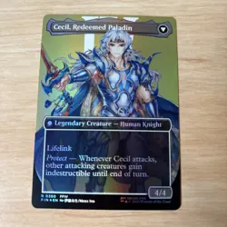 MTG - Cecil, Dark Knight - FIN Final Fantasy Borderless Foil Rare 0380 - Image 2