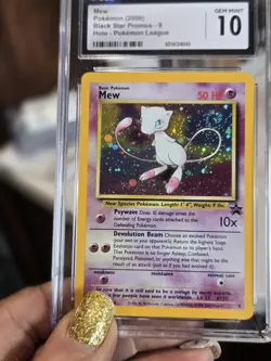 CGC 10 Gem Mint Pokemon Mew #9 Holo Black Star Promo Card 💥Swirl💥 - Image 2
