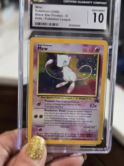 CGC 10 Gem Mint Pokemon Mew #9 Holo Black Star Promo Card 💥Swirl💥 - Image 3