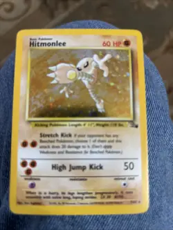 Pokemon Hitmonlee Halogram Vintage 7/62 Rare 1999 Very Nice Card - Image 1