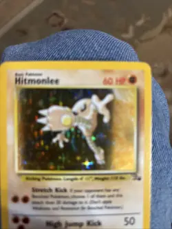 Pokemon Hitmonlee Halogram Vintage 7/62 Rare 1999 Very Nice Card - Image 2