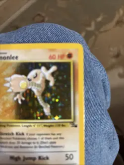 Pokemon Hitmonlee Halogram Vintage 7/62 Rare 1999 Very Nice Card - Image 3