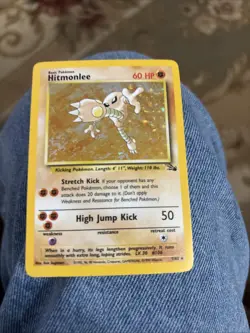 Pokemon Hitmonlee Halogram Vintage 7/62 Rare 1999 Very Nice Card - Image 4