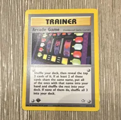 Pokemon TCG Neo Genesis Arcade Game 1st Edition Trainer 83/111 Regular - Image 1