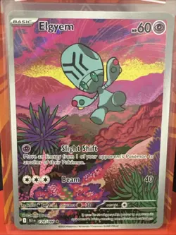 Pokemon TCG Elgyem Card 120/086 Black Bolt Illustration Rare - Image 1