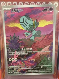 Pokemon TCG Elgyem Card 120/086 Black Bolt Illustration Rare - Image 3
