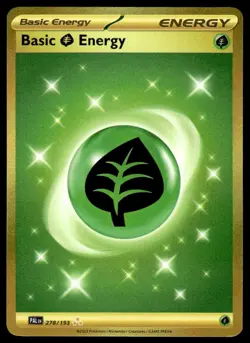 Pokemon TCG Paldea Evolved #278/193 Basic Grass Energy NM - Image 1