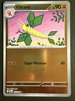 Pokemon TCG Vibrava 52/94 ME2 Phantasmal Flames Reverse Holo NM - Image 1