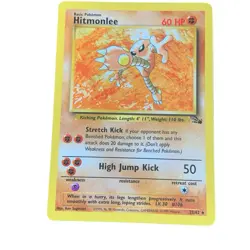 1999 TCG Pokemon Fossil Set HITMONLEE #22/62 Non-Holo Rare WOTC LP - Image 1
