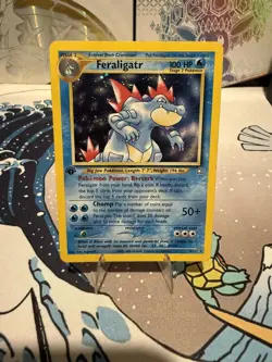 Pokemon Feraligatr 4/111 Neo Genesis Holo 1st Edition Holo Rare - Image 1