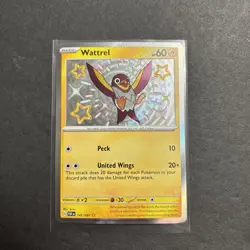 Wattrel 145/091 Shiny Rare: Paldean Fates Pokemon TCG Near Mint - Image 1