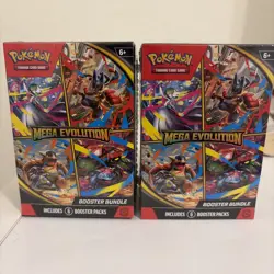 Lot Of 2 ✅ Pokemon TCG: Mega Evolution Brand New/Factory Sealed Booster Bundles - Image 1