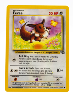 Eevee Pokemon Jungle 51/64 Non-Holo Near Mint - Image 1