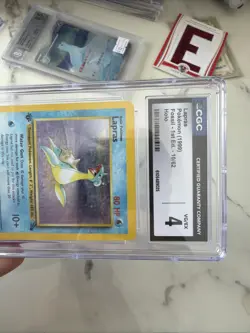 Lapras *CGC 4* 1st Edition *Holo* Fossil *10/62* 1999 * Pokemon - Image 5