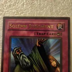 YUGIOH 2002 SOLEMN JUDGEMENT MRD-127 TRADING CARD - Image 2