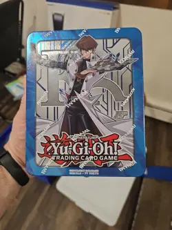 Yugioh Mega Tin 2017 Factory Sealed 1st ED Seto Kaiba - Blue-Eyes White Dragon - Image 1