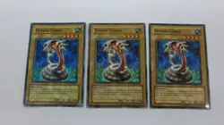 3x VENOM COBRA PLAYSET MONSTER UNLIMITED EDITION TAEV-EN005 COMMON YUGIOH NM - Image 1